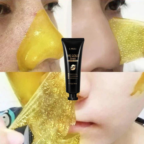 24 k gold mask